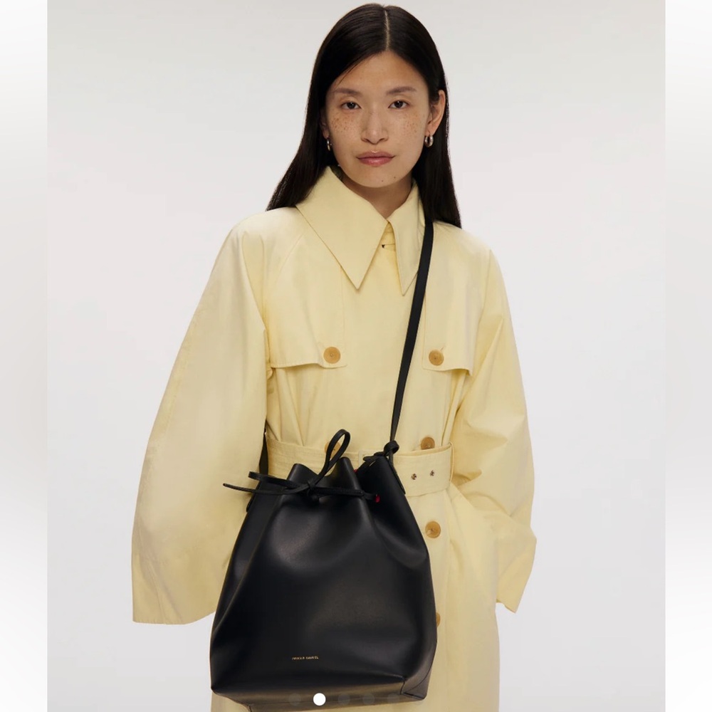 Mansur Gavriel black flamma bucket bag